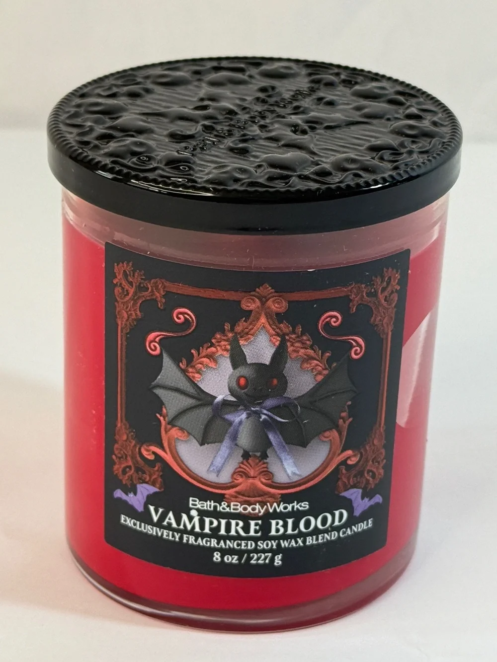 Bath & Body Works VAMPIRE BLOOD single wick candle NEW Jasmine Plum Strawberry